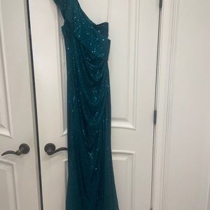 Emerald Green Sequin Gown